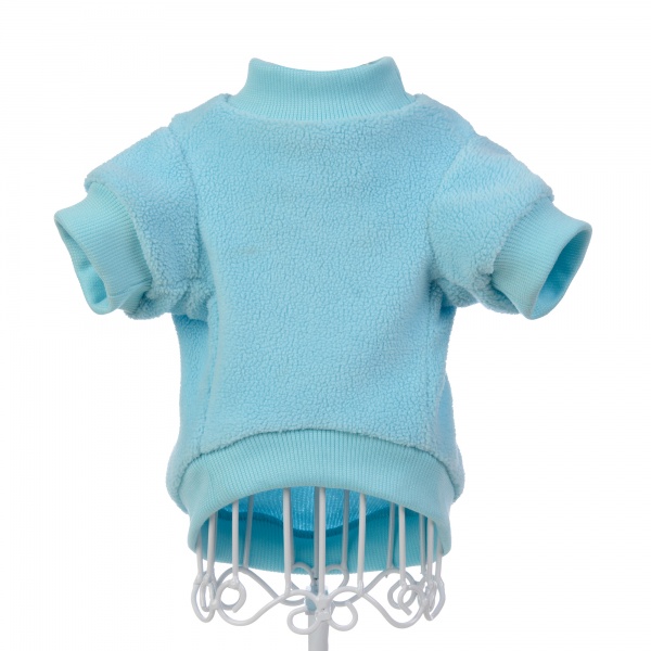 Baby Blue Fleece Dog Sweatshirt